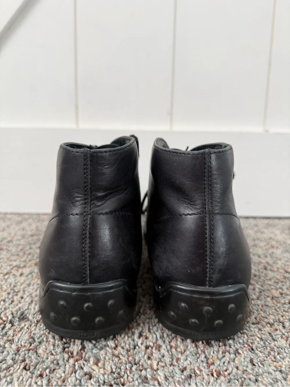 Tods Black Leather Chukka Boots size 8